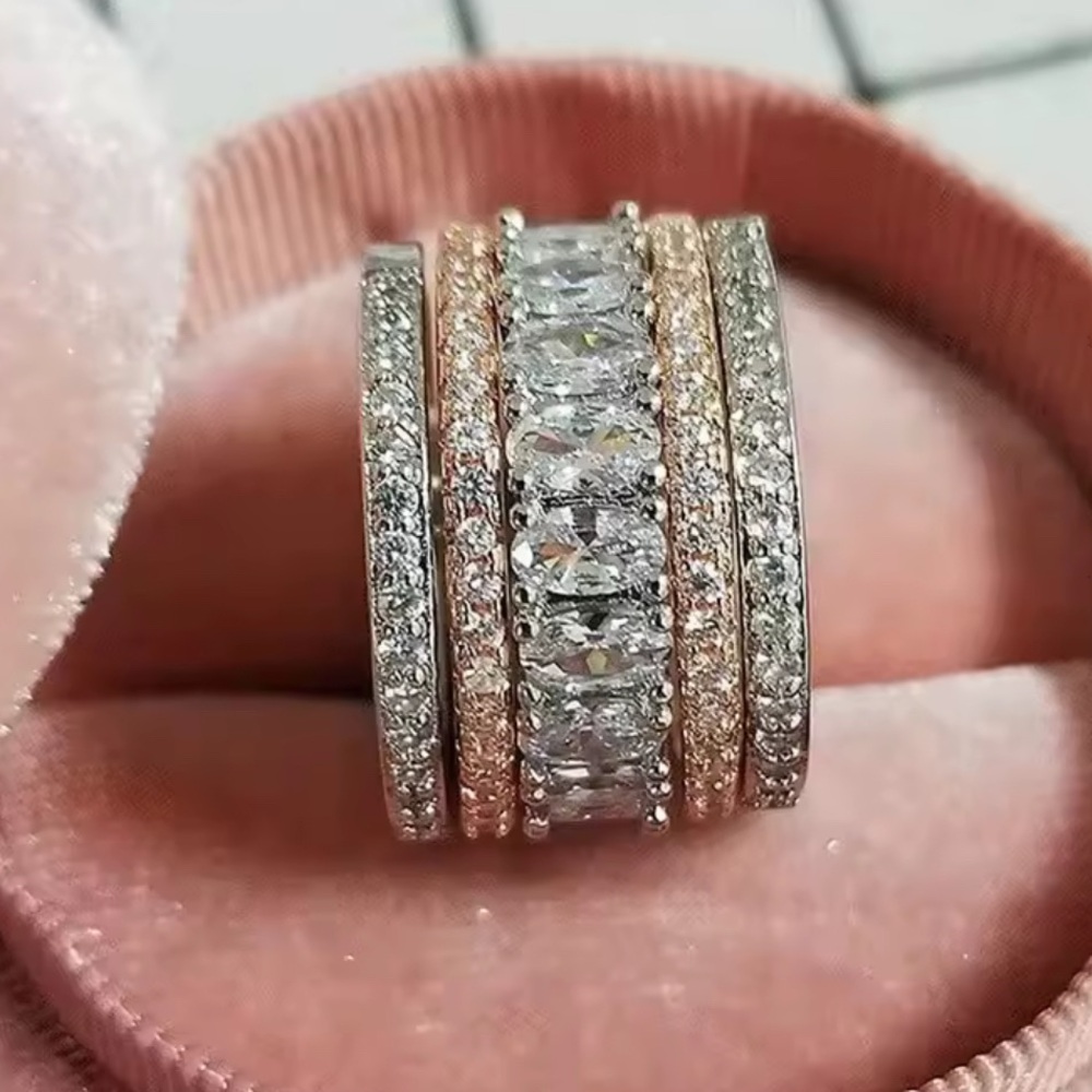 18k Plated Silver and Gold Women's Ring